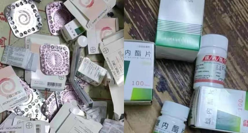 國一男抗拒身體發育的轉變,於是自行到藥局購買雌激素藥物。(翻攝自微博)