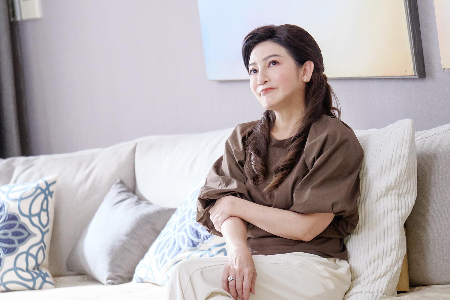 王彩樺首度演出高雅貴婦。(TVBS提供)