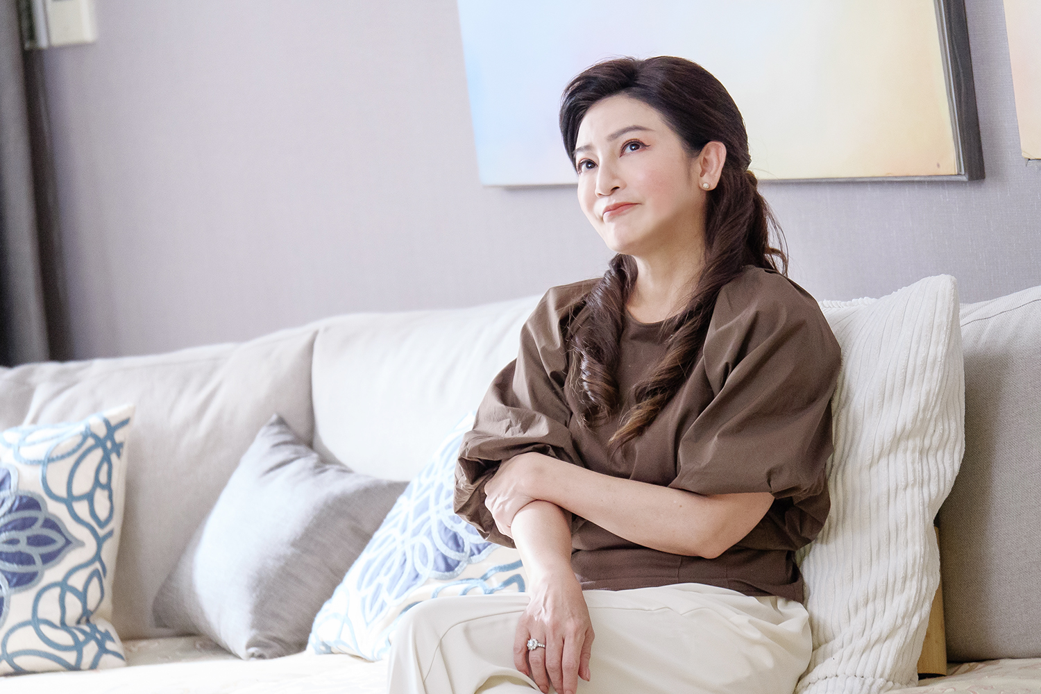 王彩樺首度演出高雅貴婦。（TVBS提供）
