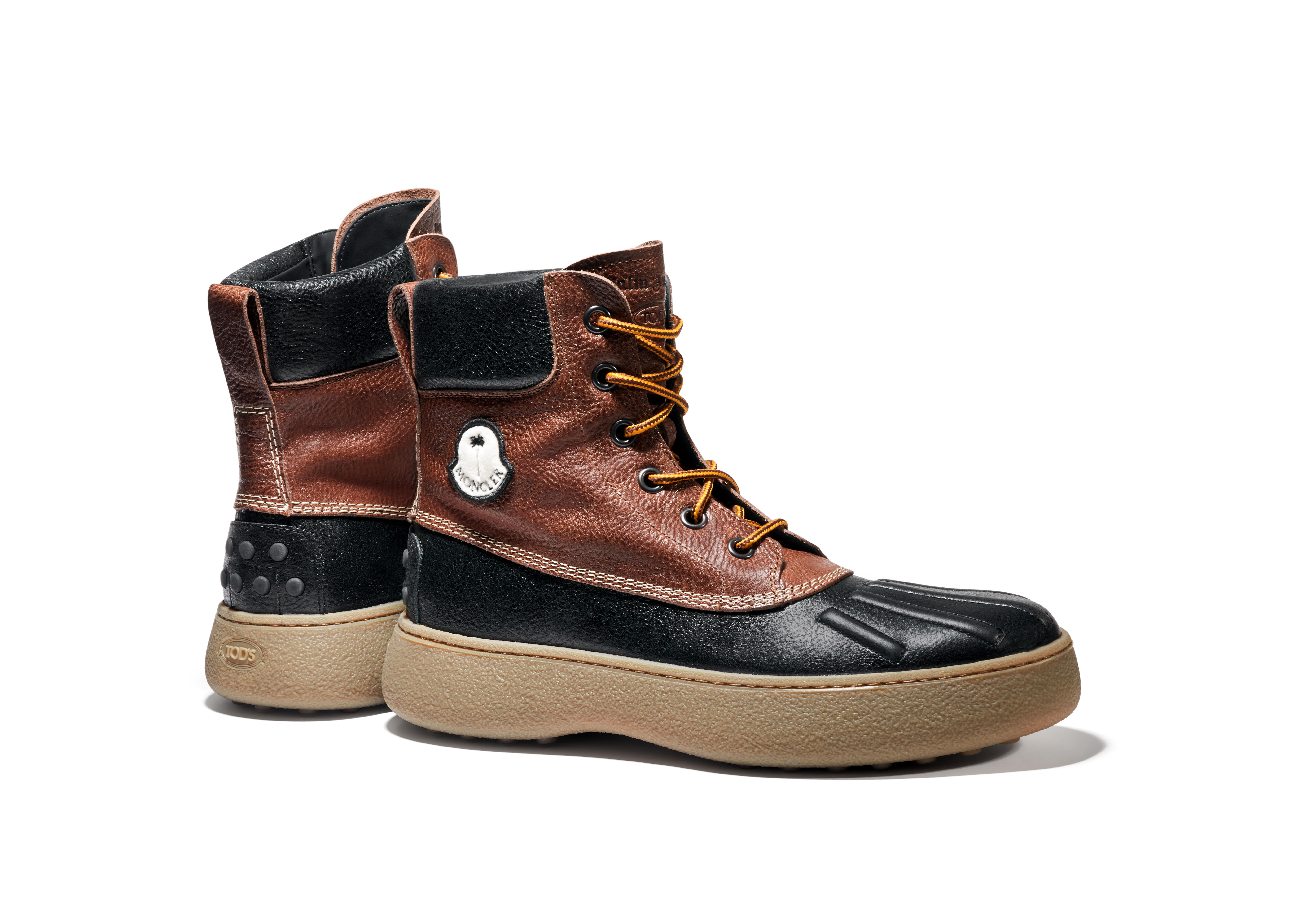 Tod’s x 8 Moncler Palm Angels W.G.咖啡色短靴（男女同款），NT30,700。（TOD’S提供）