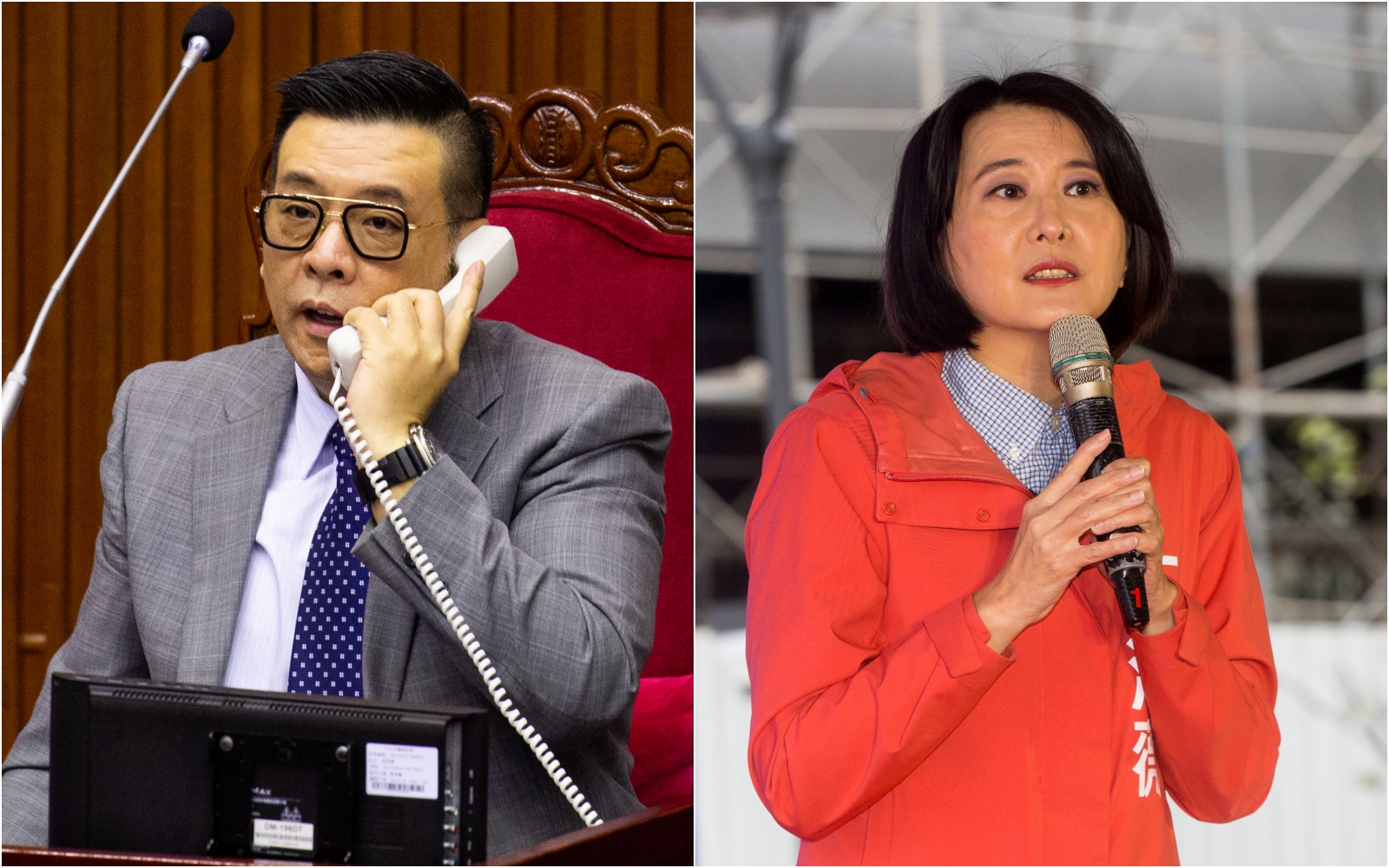 國民黨籍台北市副議長葉林傳（左）也被掀也黑道背景，王鴻薇（右）昨低調前往拜會。（本刊資料照）