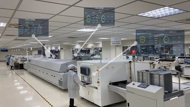 華碩推動產業轉型，首座AI智慧示範工廠首度曝光。（樹林廠）。