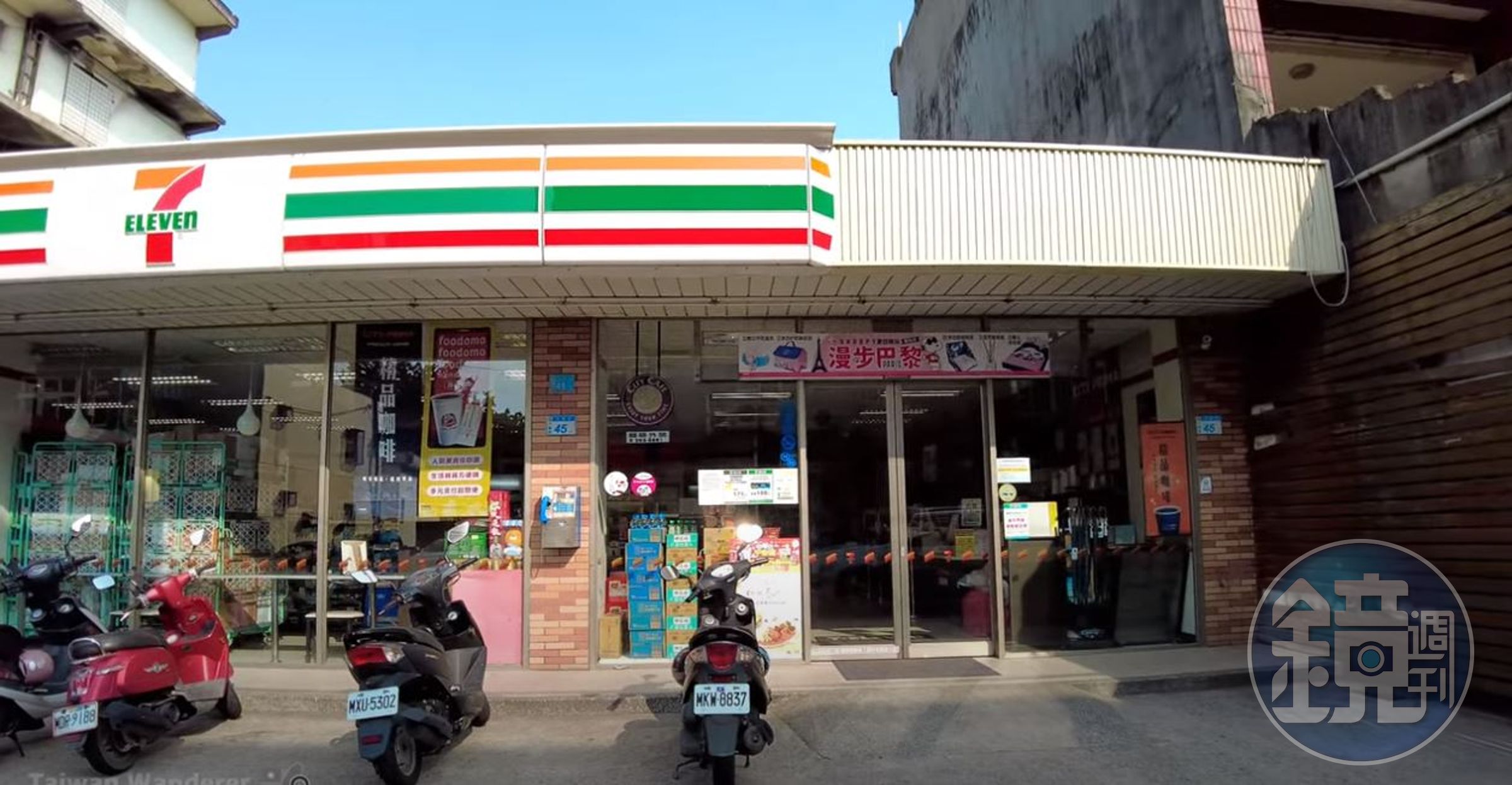 目前竹圍里舊址僅剩一家24小時經營的7-11留下，誓言陪伴里民至最後一刻。（翻攝Taiwan Wanderer 台灣亂流散步，YouTube）