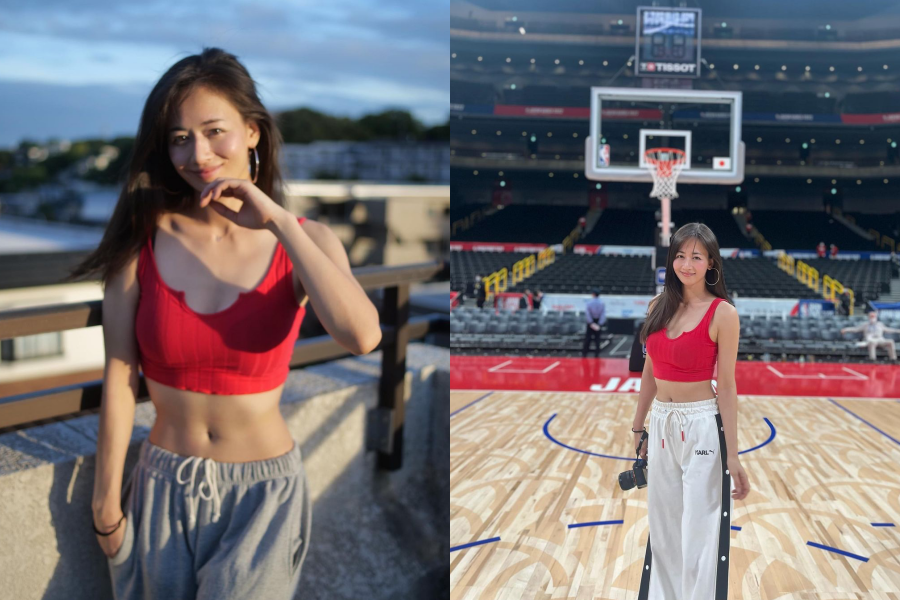 有「NBA最美女記者」和「究極美尻」之稱的日本女記者宮河麻耶,17日將擔任台灣富邦勇士籃球隊的開球嘉賓。(翻攝自宮河麻耶IG)