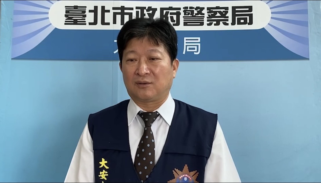 大安分局偵查隊長謝志鑫強調警方掃黑的決心。(翻攝畫面)