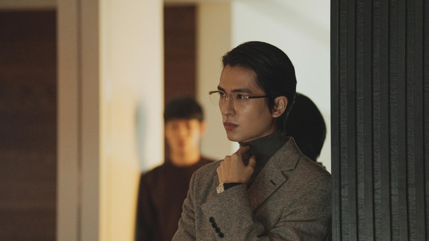 石知田在《罪後真相》飾演經營媒體的富二代,還被張孝全大讚完美詮釋斯文敗類。(威視)