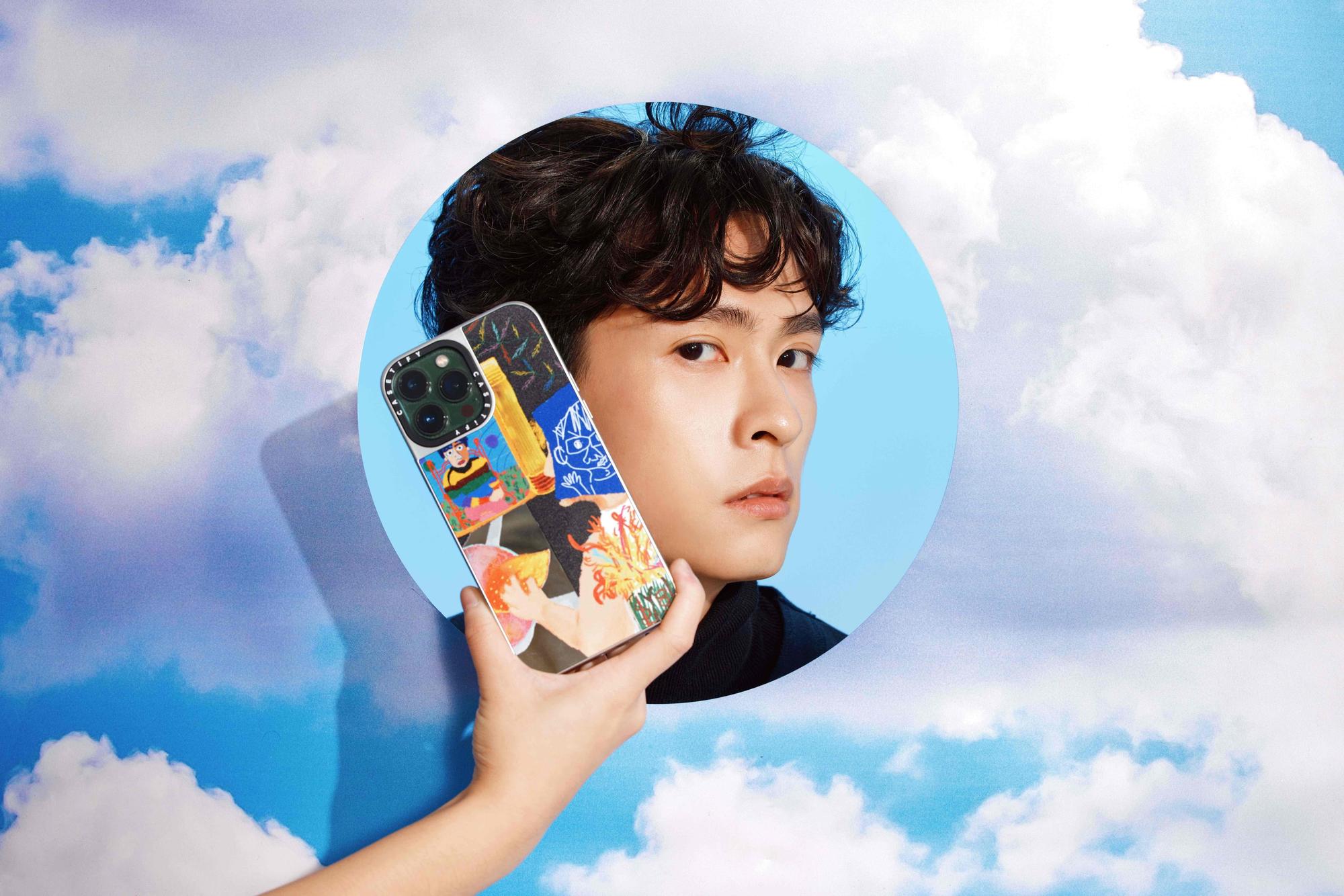 石知田與時尚配件品牌推出聯名企劃,他的9幅畫作登上CASETiFY的手機殼及其他周邊產品。(祖與占影像提供)