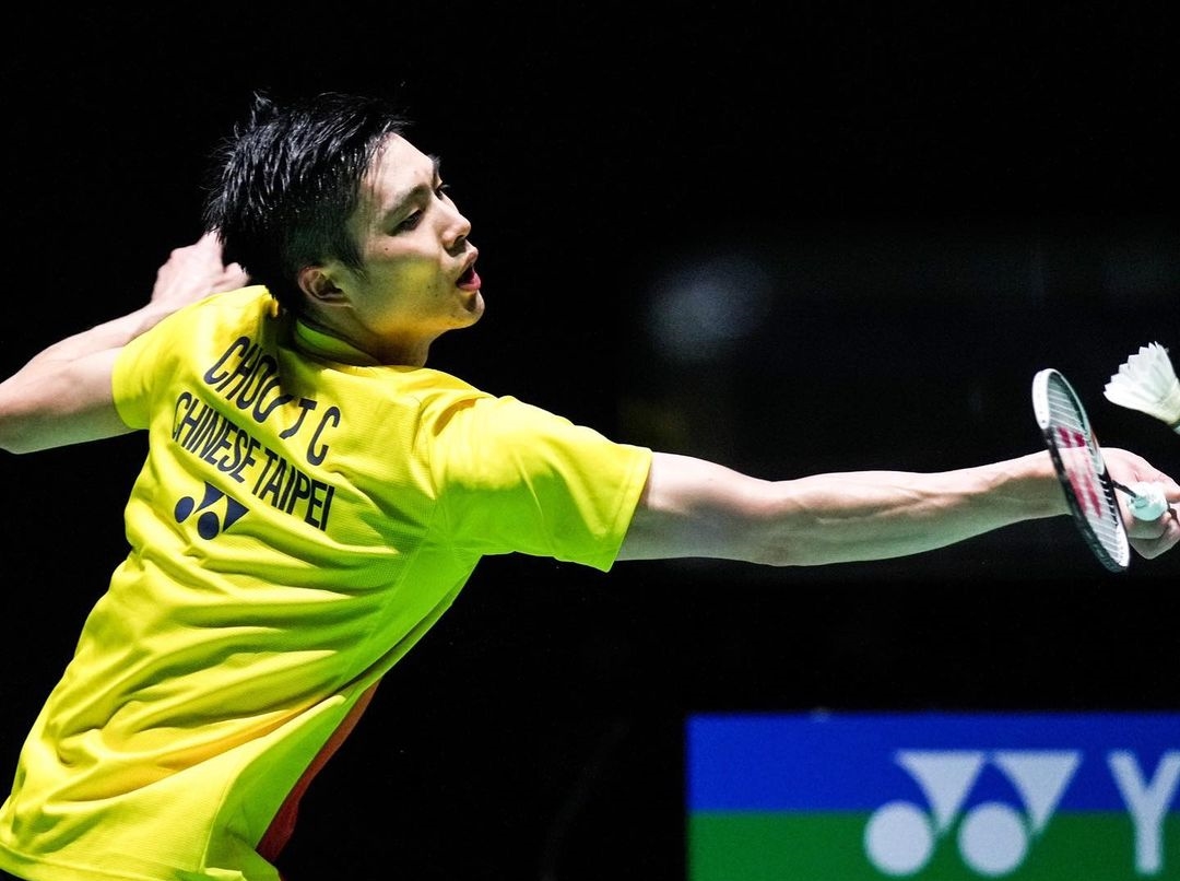 周天成在羽球年終賽的小組賽中連吞兩敗,晉級路渺茫。(翻攝自周天成Instagram)