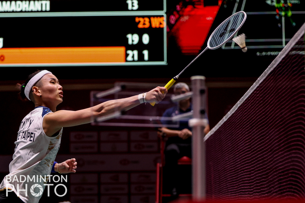 戴資穎在年終賽中，目前取得一勝一敗的戰績。（翻攝自戴資穎臉書）