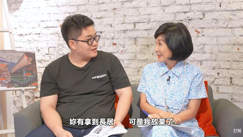 吳淡如因稅金太重放棄日本居留權。（翻攝自Joeman YouTube）
