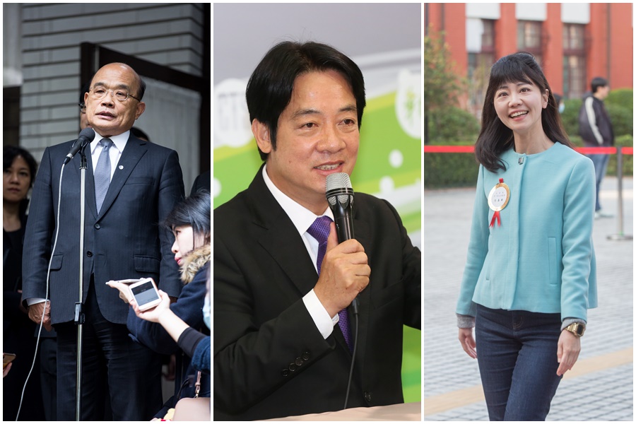 副總統賴清德宣布角逐民進黨黨魁，蘇貞昌與高嘉瑜都表態力挺。