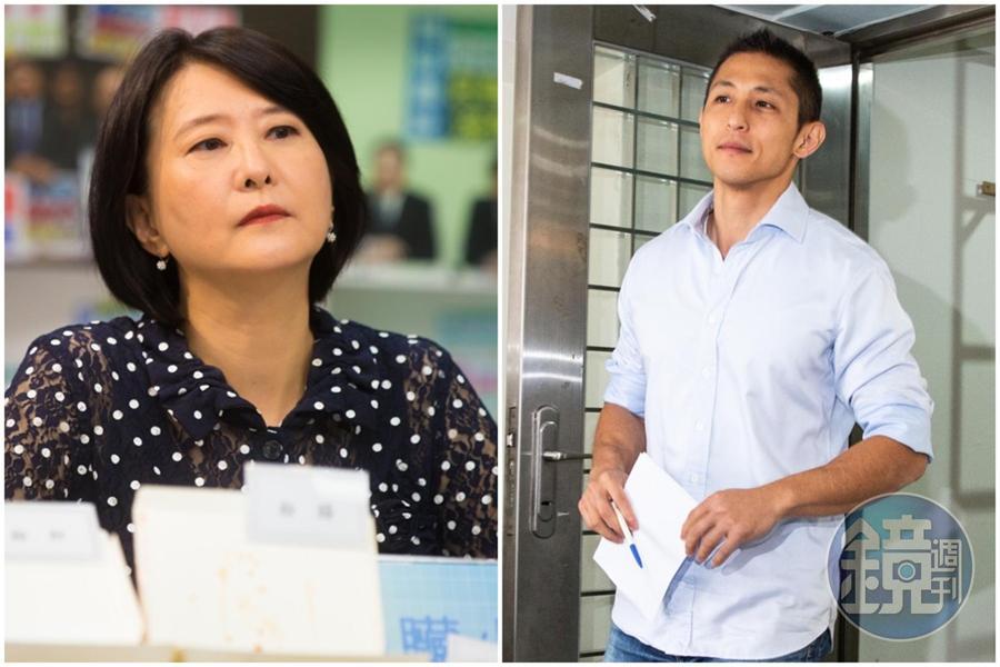 對於吳怡農（右）提出松機遷建議題，王鴻薇（左）認為對方根本沒提到松機是軍民兩用機場，應該先做好功課。（本刊資料照）