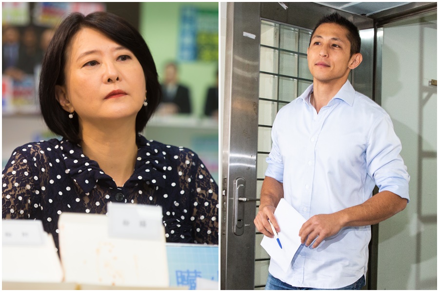 對於吳怡農（右）提出松機遷建議題，王鴻薇（左）認為對方根本沒提到松機是軍民兩用機場，應該先做好功課。（本刊資料照）