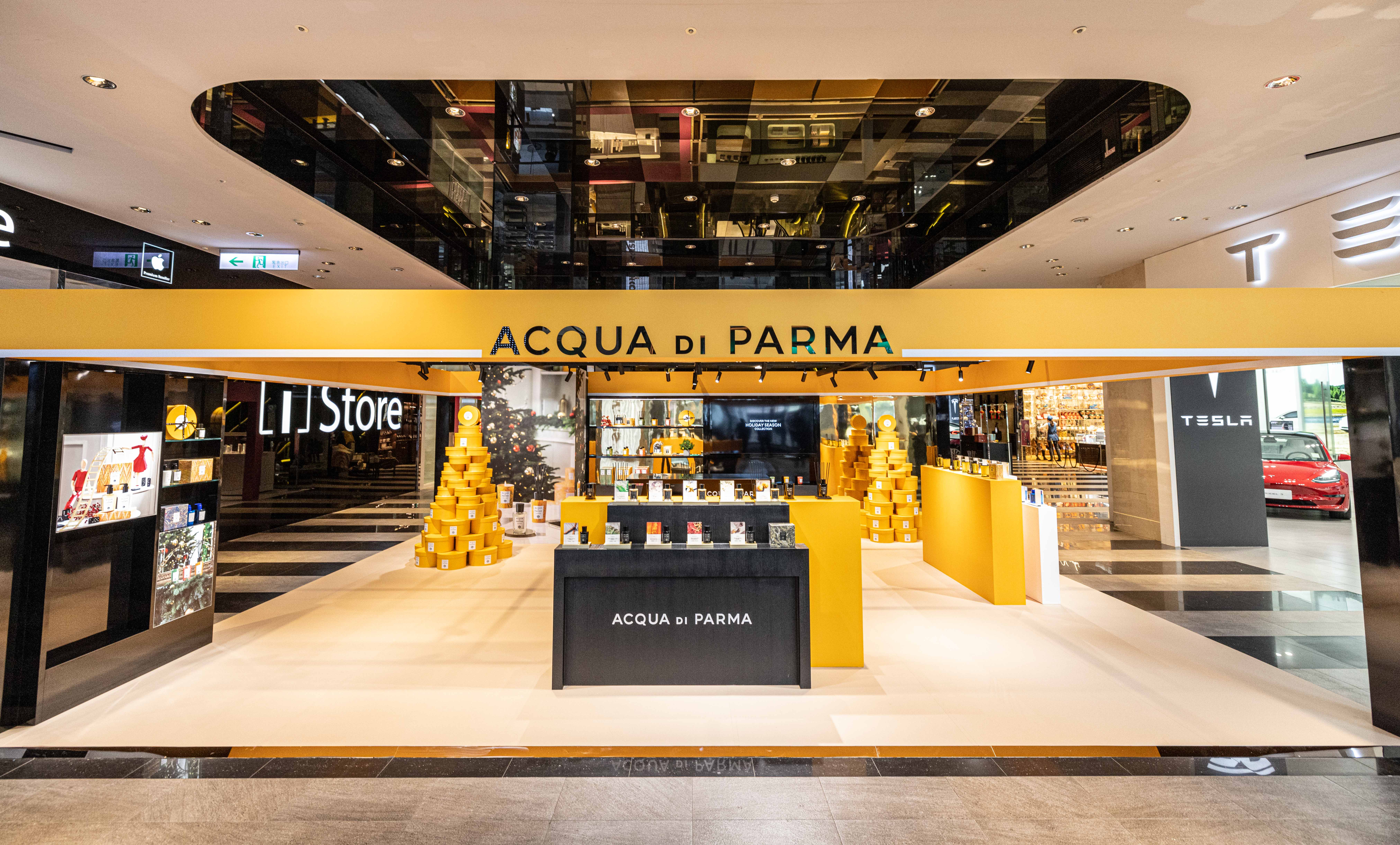 Acqua di Parma在台北新光三越A11 1樓開設耶誕快閃店。（爵思國際提供）