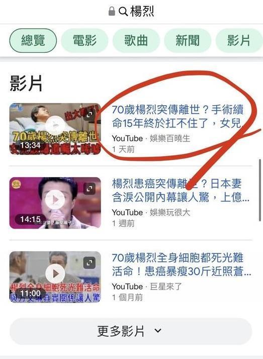楊烈親上火線闢謠證實健康無虞。（翻攝自楊烈臉書）