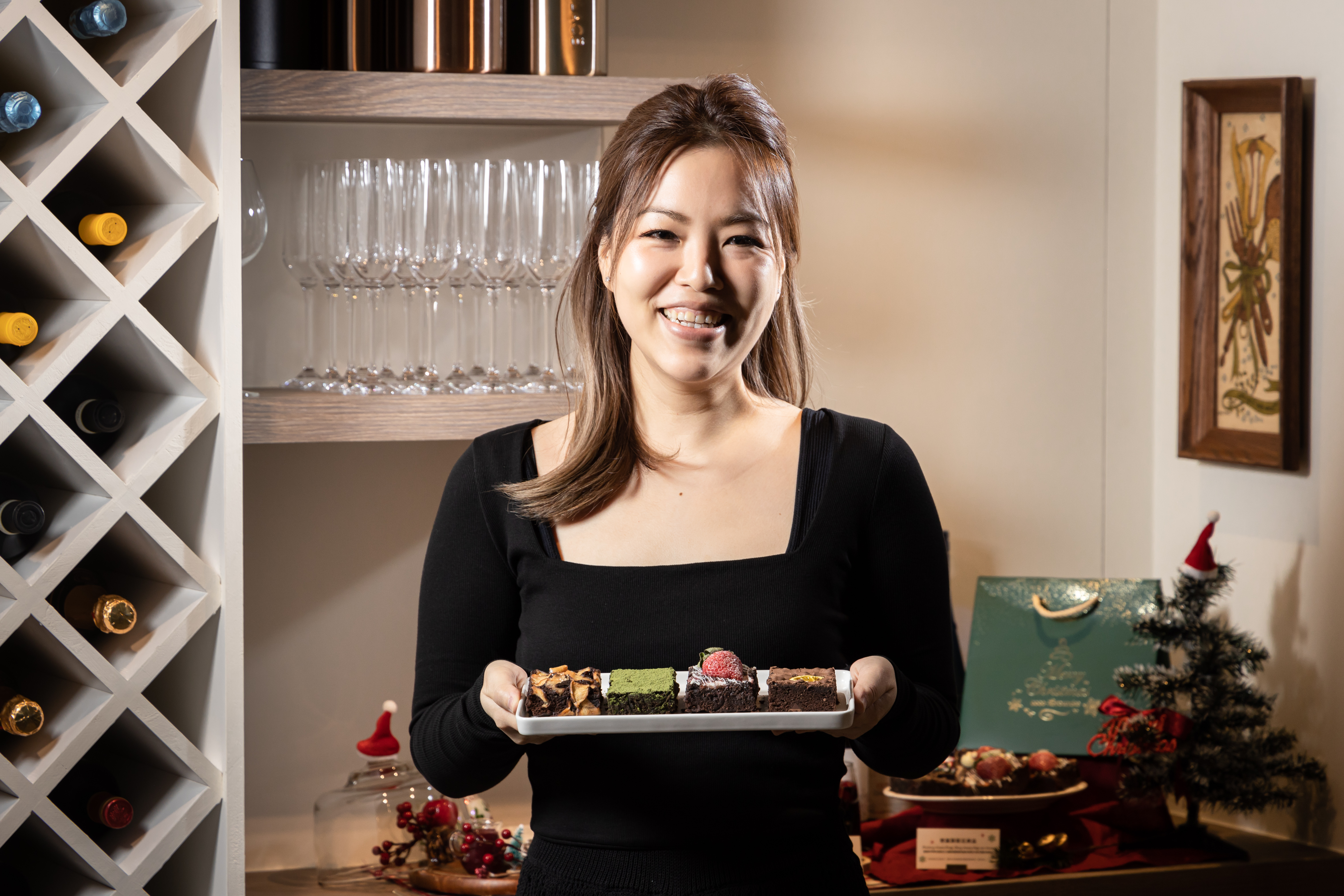 黃可馨（Carol）多年來專情於開發布朗尼食譜。