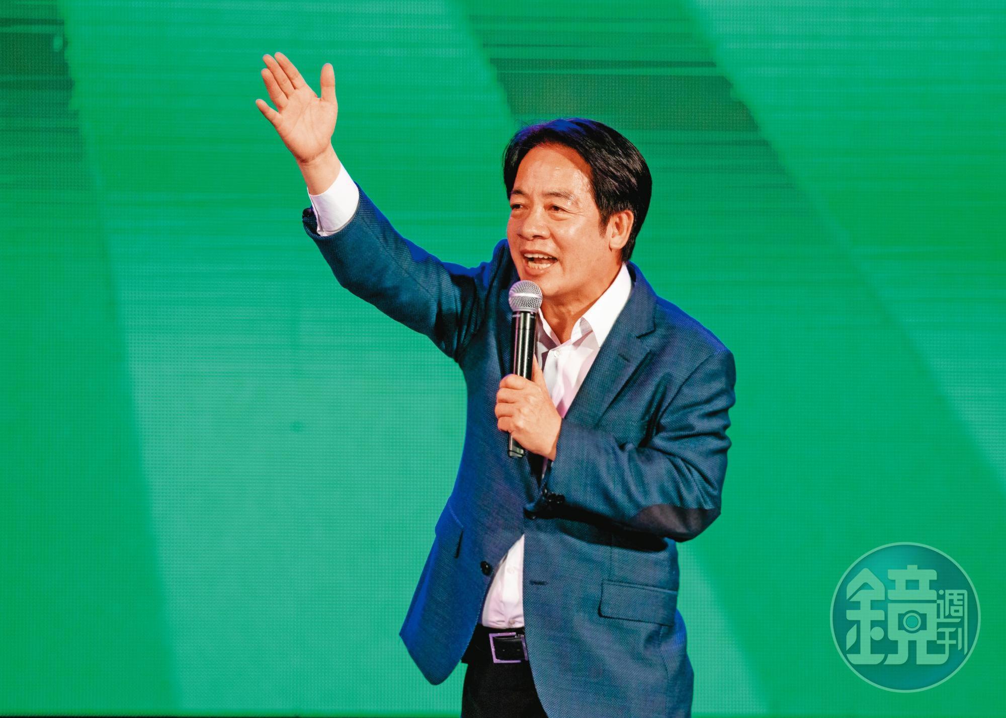九合一選舉慘敗後，整個民進黨只剩下賴清德，對於習慣群雄並起的民進黨來說，倒是一件新鮮事。