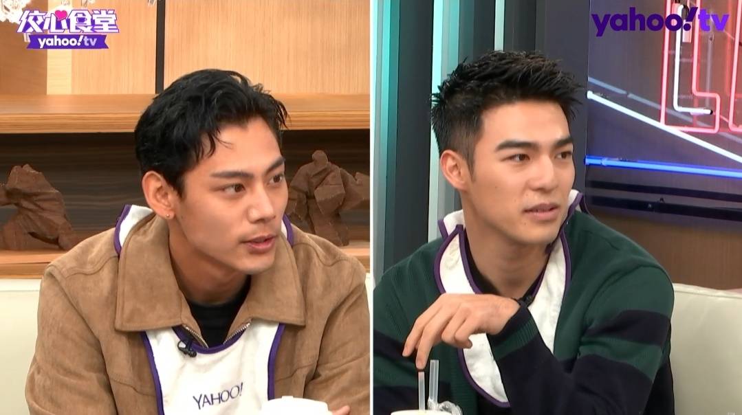 各務孝太（左）和陳昊森曾就讀同一所學校。（Yahoo TV《佼心食堂》提供）