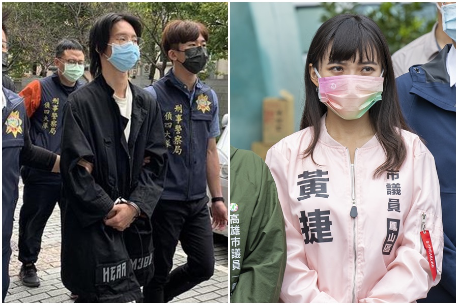 震驚社會的AI換臉民代黃捷（右）製成A片的幕後黑手竟是百萬YouTuber「小玉」朱玉宸。（警方提供、本刊資料照）