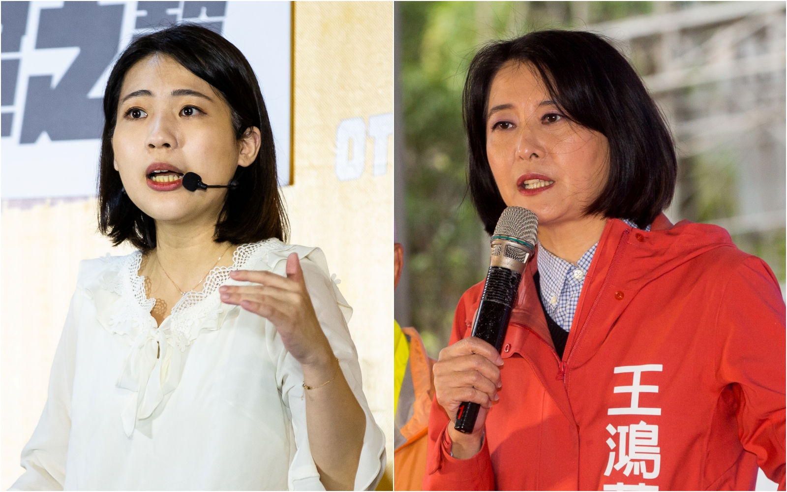 徐巧芯（左）首度鬆口坦言要挑戰2024立委初選，王鴻薇（右）表示尊重。（本刊資料照）