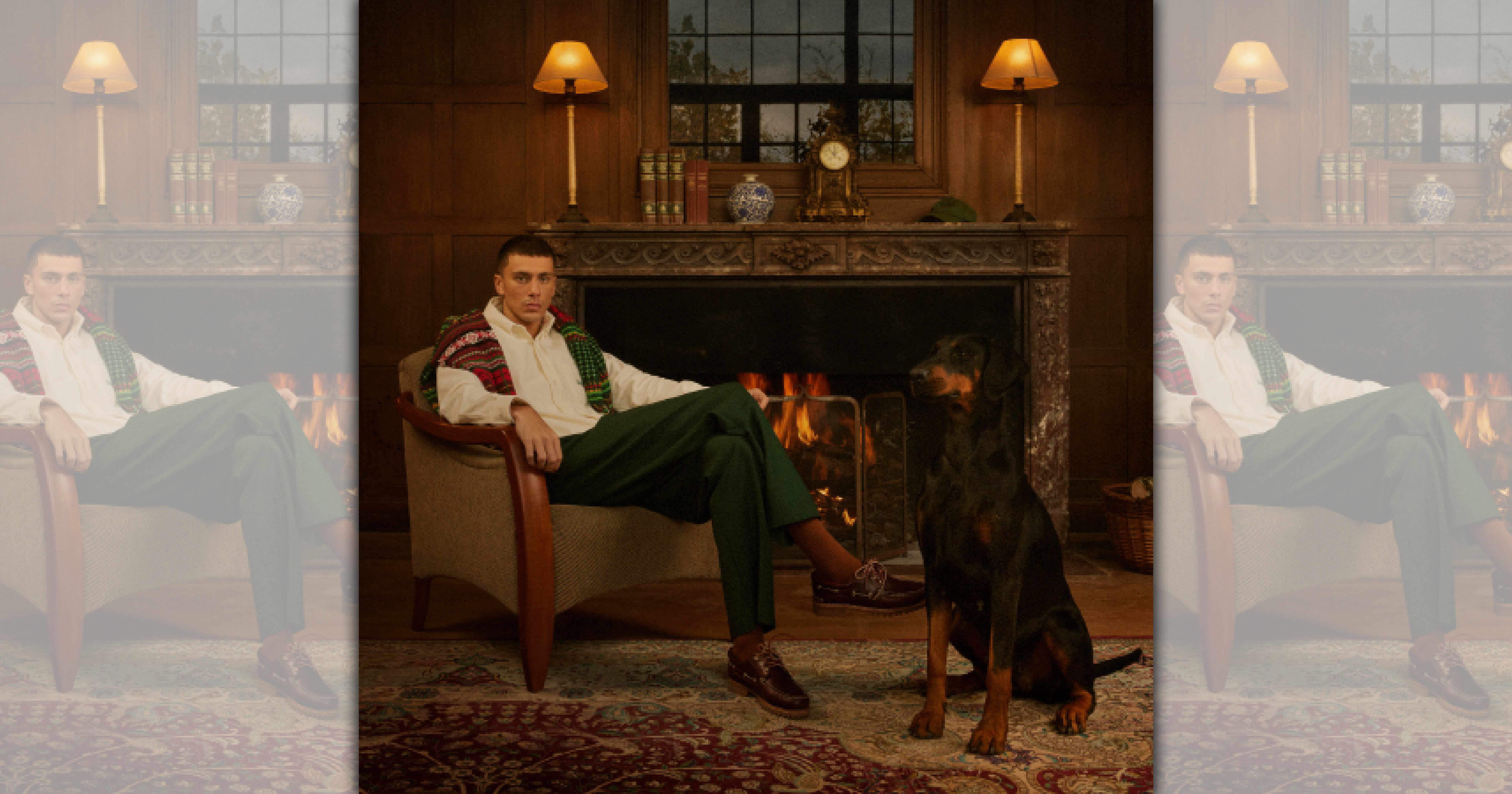 Drôle de Monsieur節日限定膠囊系列以鮮明的聖誕色系打造出節日穿搭。（ARTIFACTS提供）