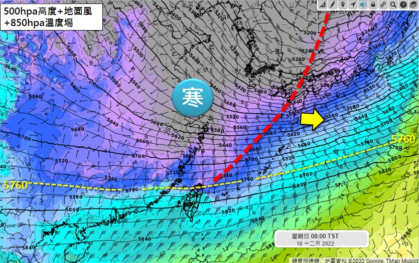 吳聖宇提醒，冷空氣週末南侵，民眾要做好禦寒準備。（翻攝自吳聖宇臉書）