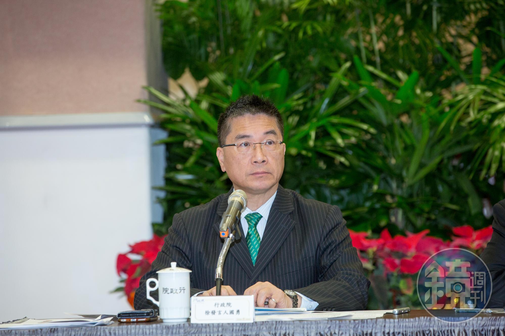 徐國勇辭去內政部長後，傳出打算回歸老本行擔任律師。（本刊資料照）
