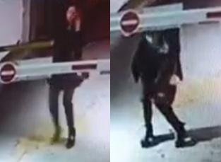 酒醉女子誤入汽車車道，最終醉倒在車到底部。（截自爆料公社）