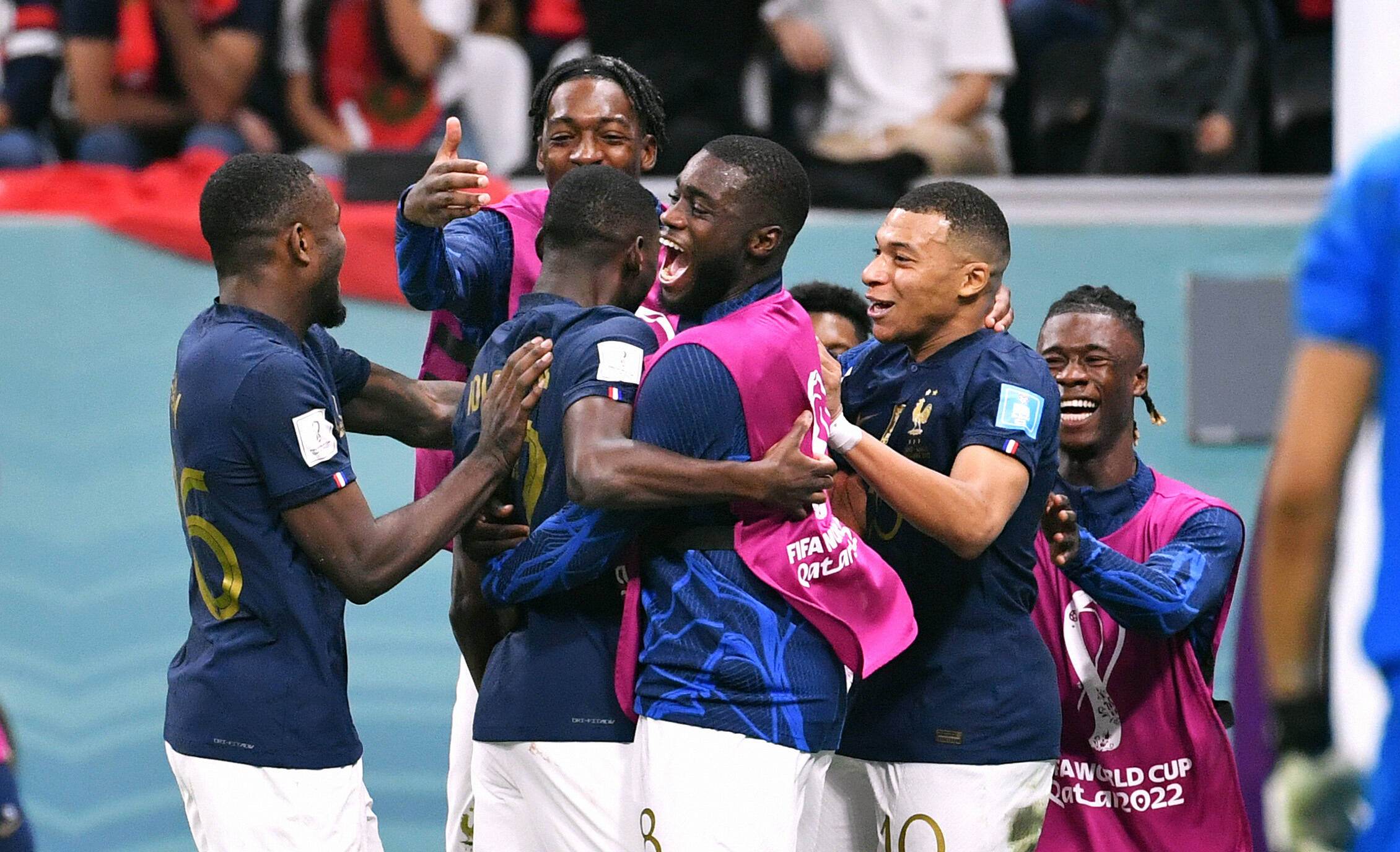 衛冕軍法國以2：0擊敗摩洛哥挺進決賽。（東方IC）