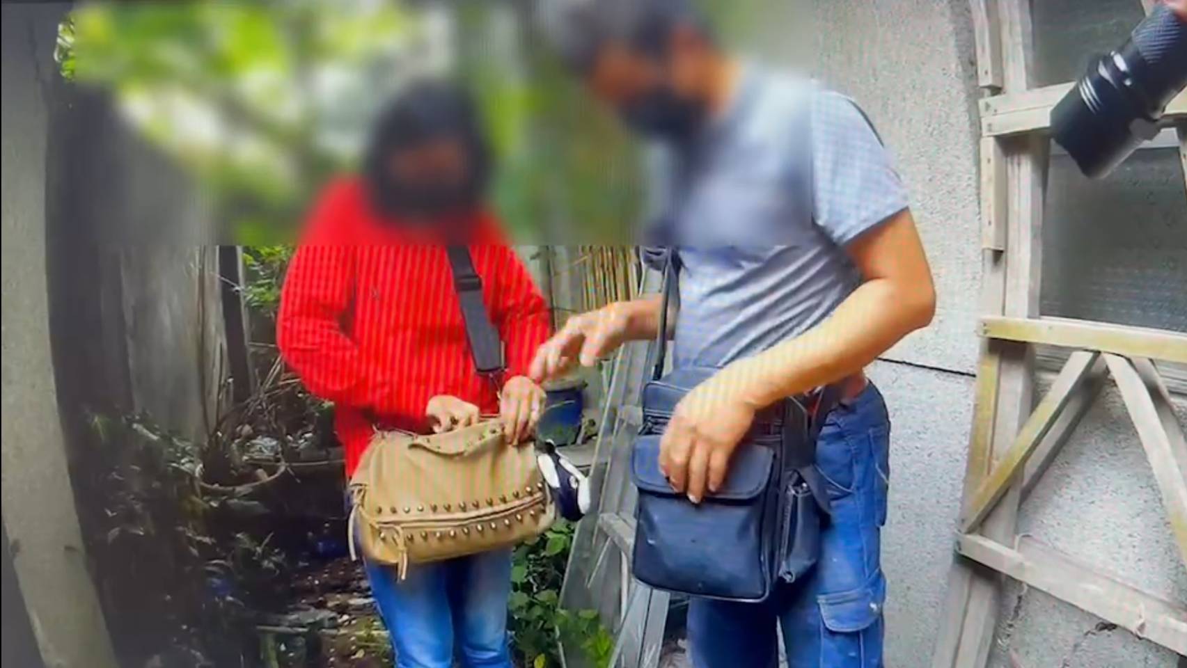 入侵別人家的詹姓女子被警逮。（翻攝畫面）