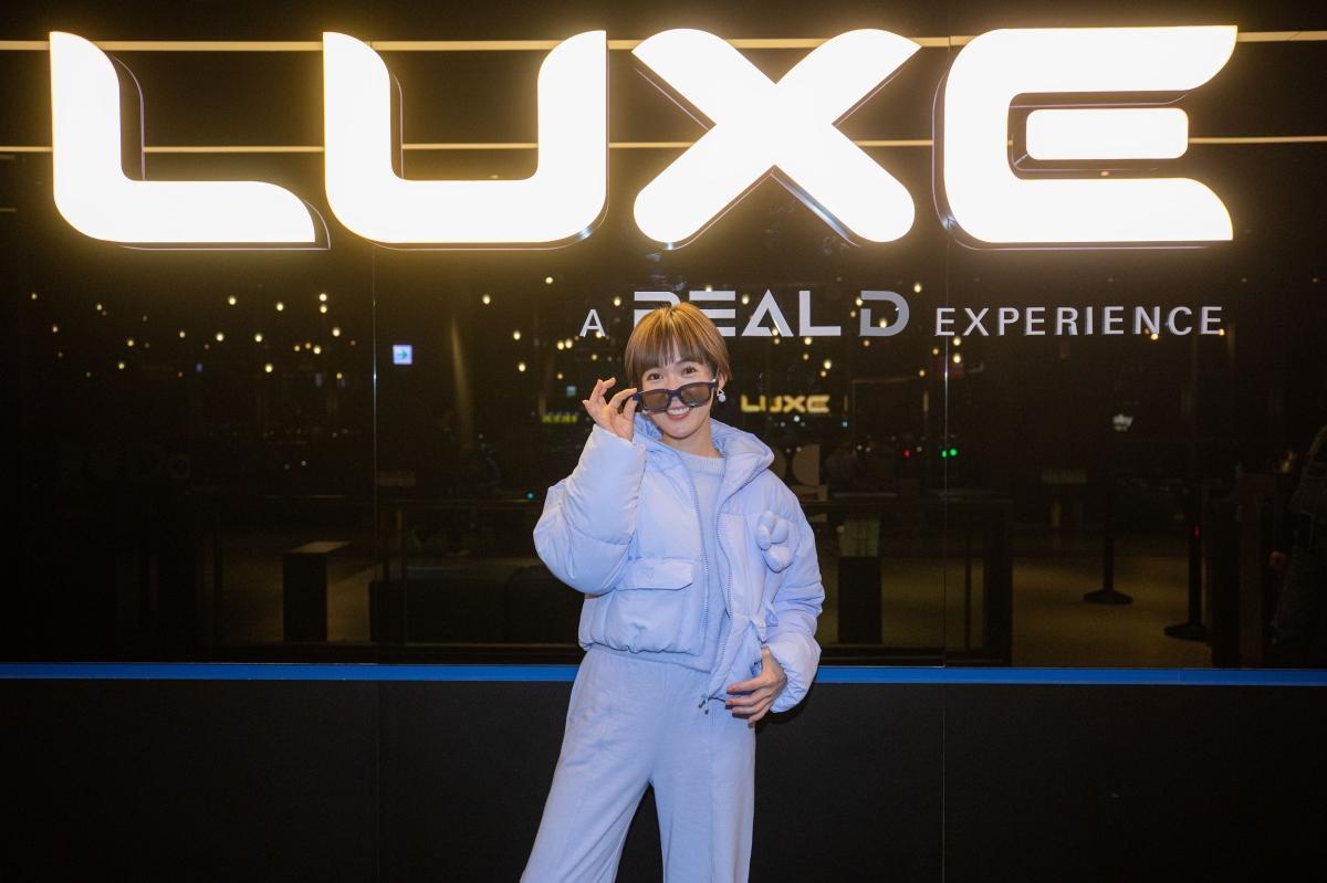 孫可芳南下選擇LUXE巨幕廳朝聖觀影《阿凡達:水之道》。(RealD 提供)
