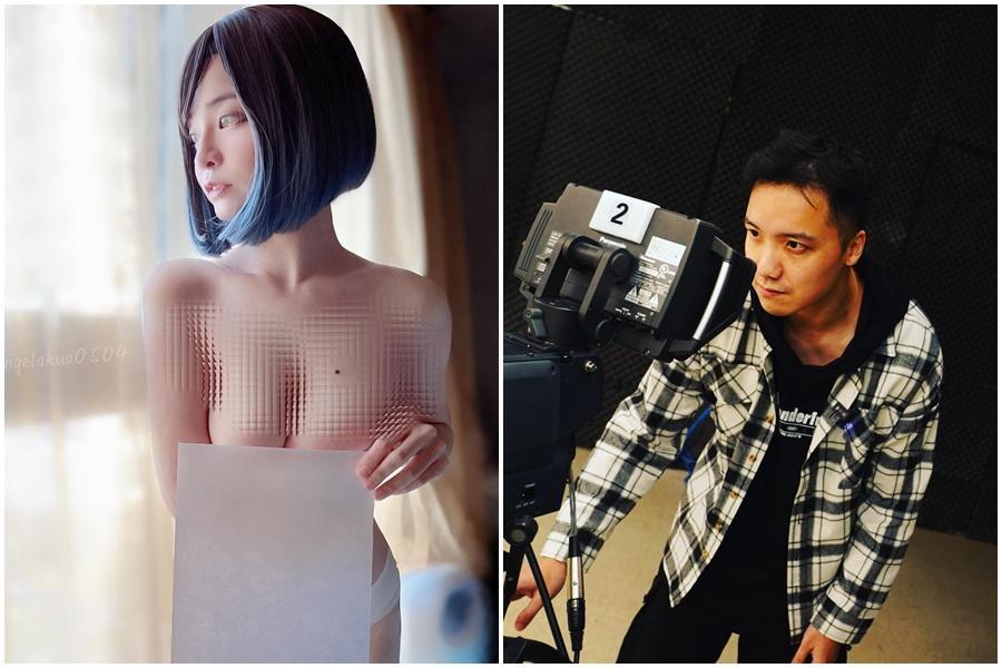 「雪乳戰神」郭鬼鬼與AV導演圤智雨因私照外流事件槓上。（翻攝自郭鬼鬼、圤智雨IG）