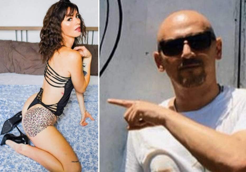 義大利情色網紅卡羅與前男友戴維德拍攝SM片在OnlyFans頻道營利，未料卡羅在拍攝過程遭對方殺害分屍。（翻攝推特@_DAGOSPIA_）