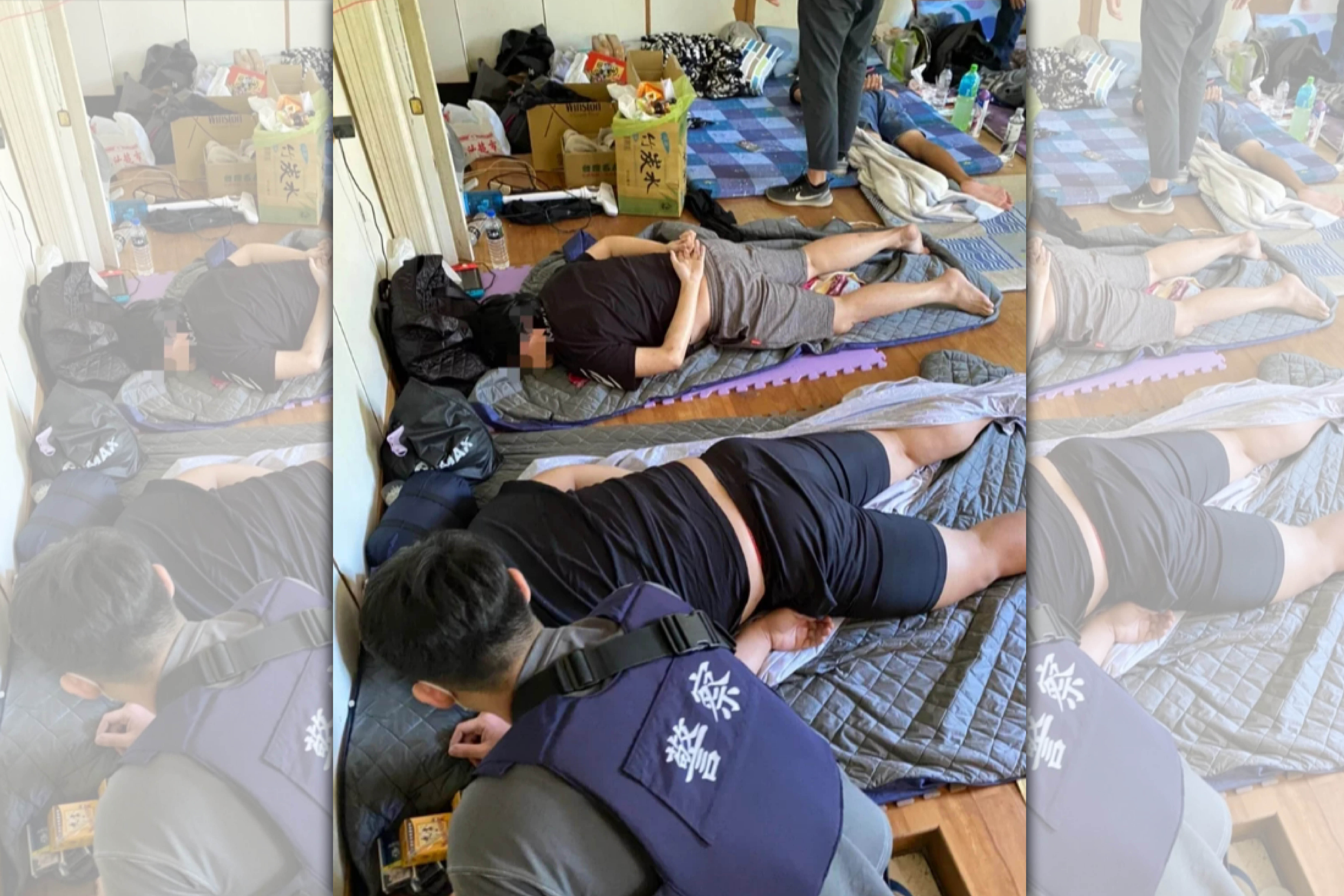 21歲彭姓男子與4名同夥誘騙求職者面試應徵，囚禁、凌虐求職者。（翻攝畫面）