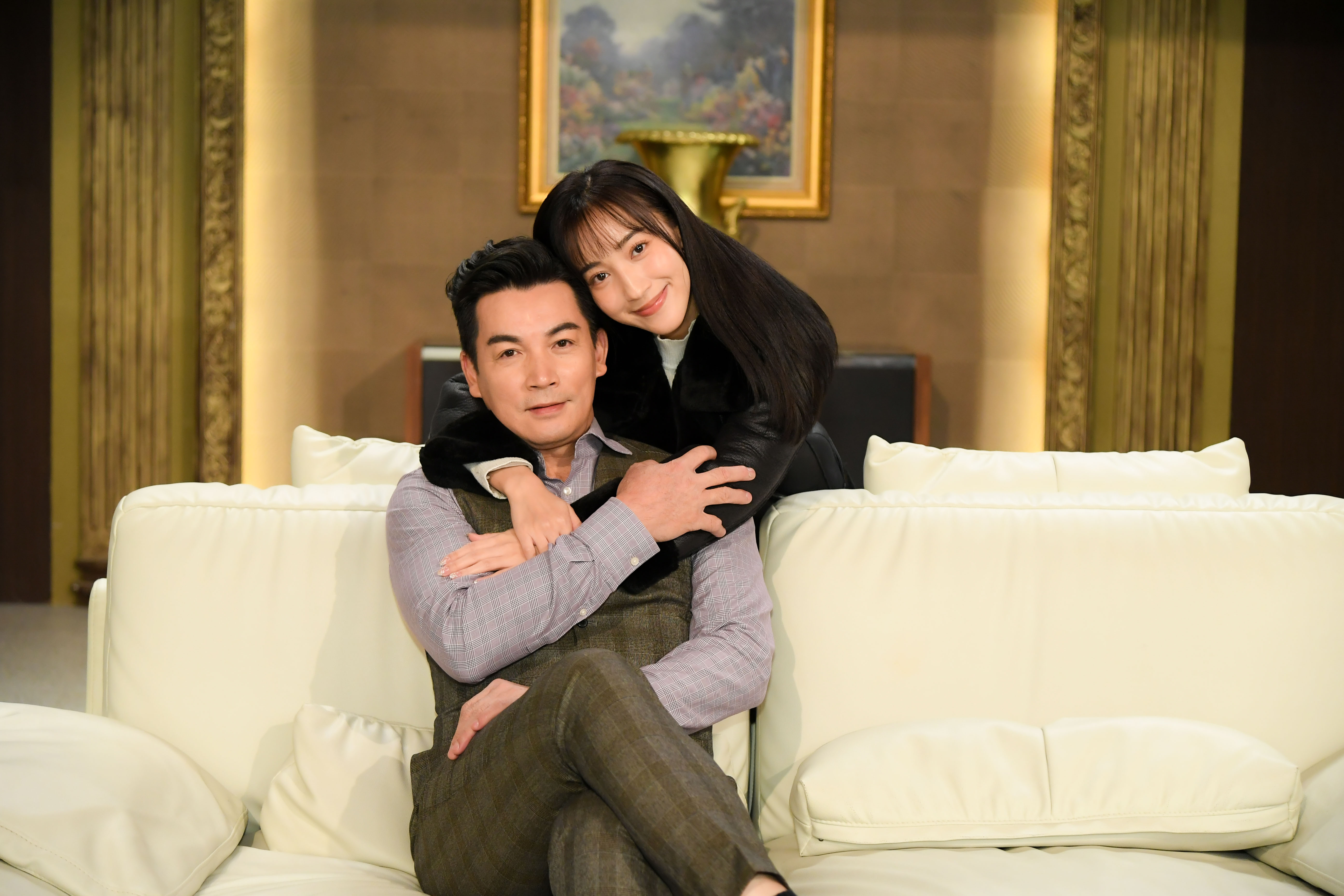 伊正和夏宇禾在八點檔第一次搭檔。（三立提供）