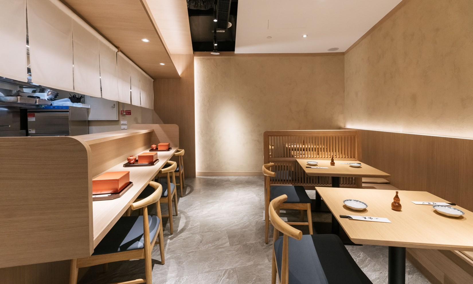小倉屋台北大直的店面小而美,主打上班族群,推出定食和外帶服務。(小倉屋提供)