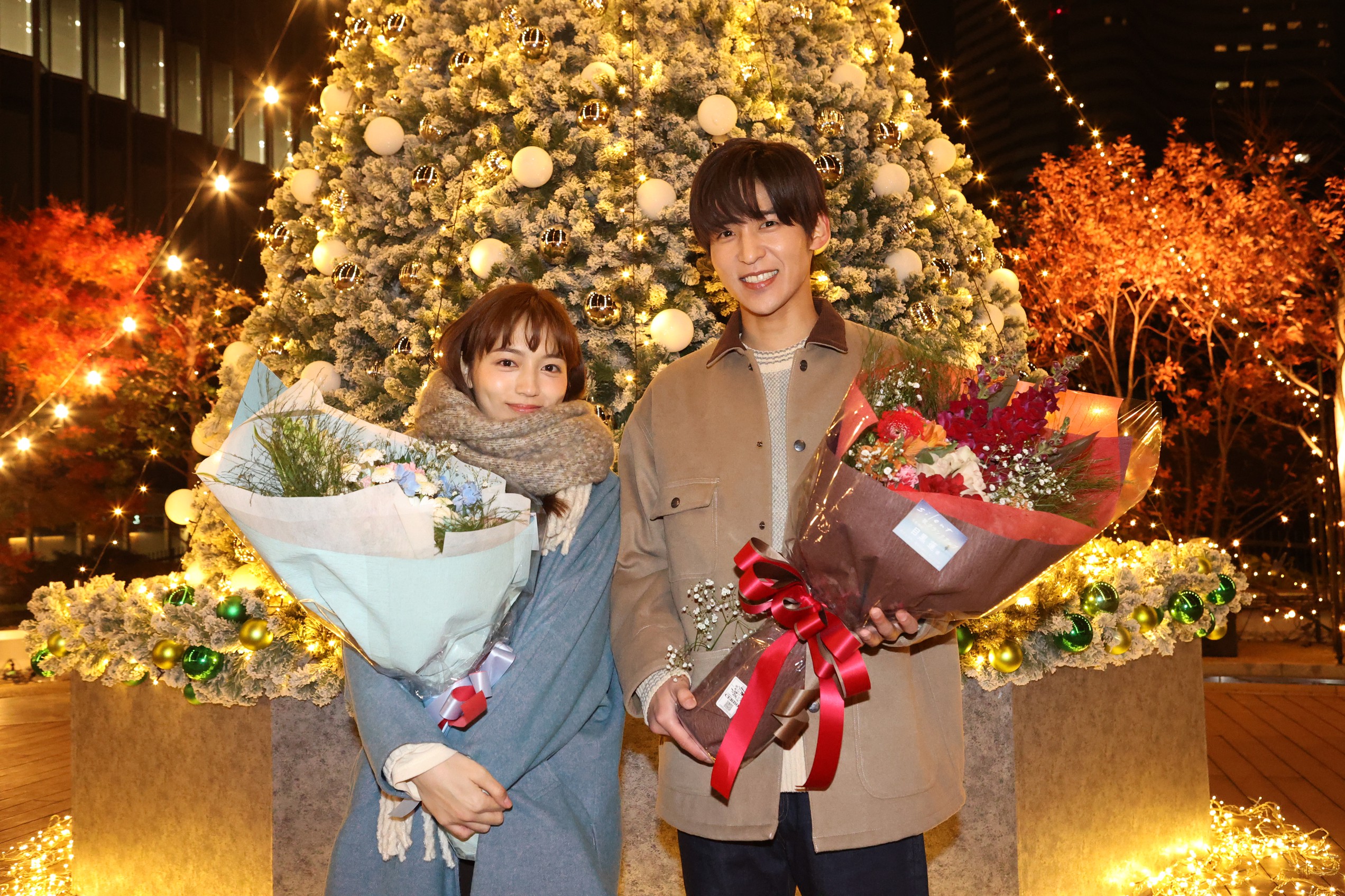 川口春奈（左）和目黑蓮主演日劇《silent》播出後在串流平台上大受歡迎，本週將迎接大結局。（翻攝自《silent》官方Twitter）