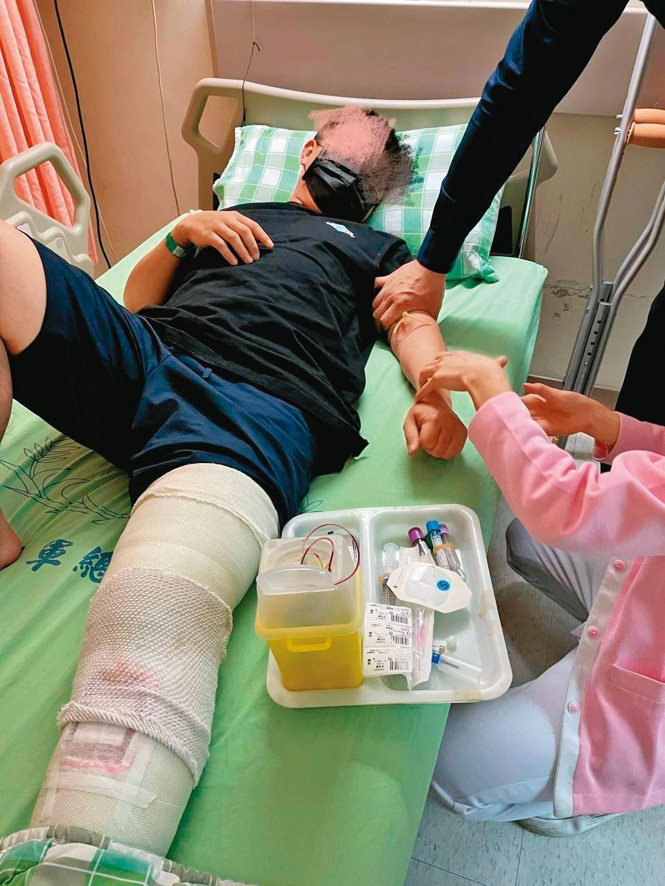 李男（圖）在網路自爆遭郭哲敏囚禁毆打，並咬出郭是吸金案幕後黑手。（翻攝爆料公社）