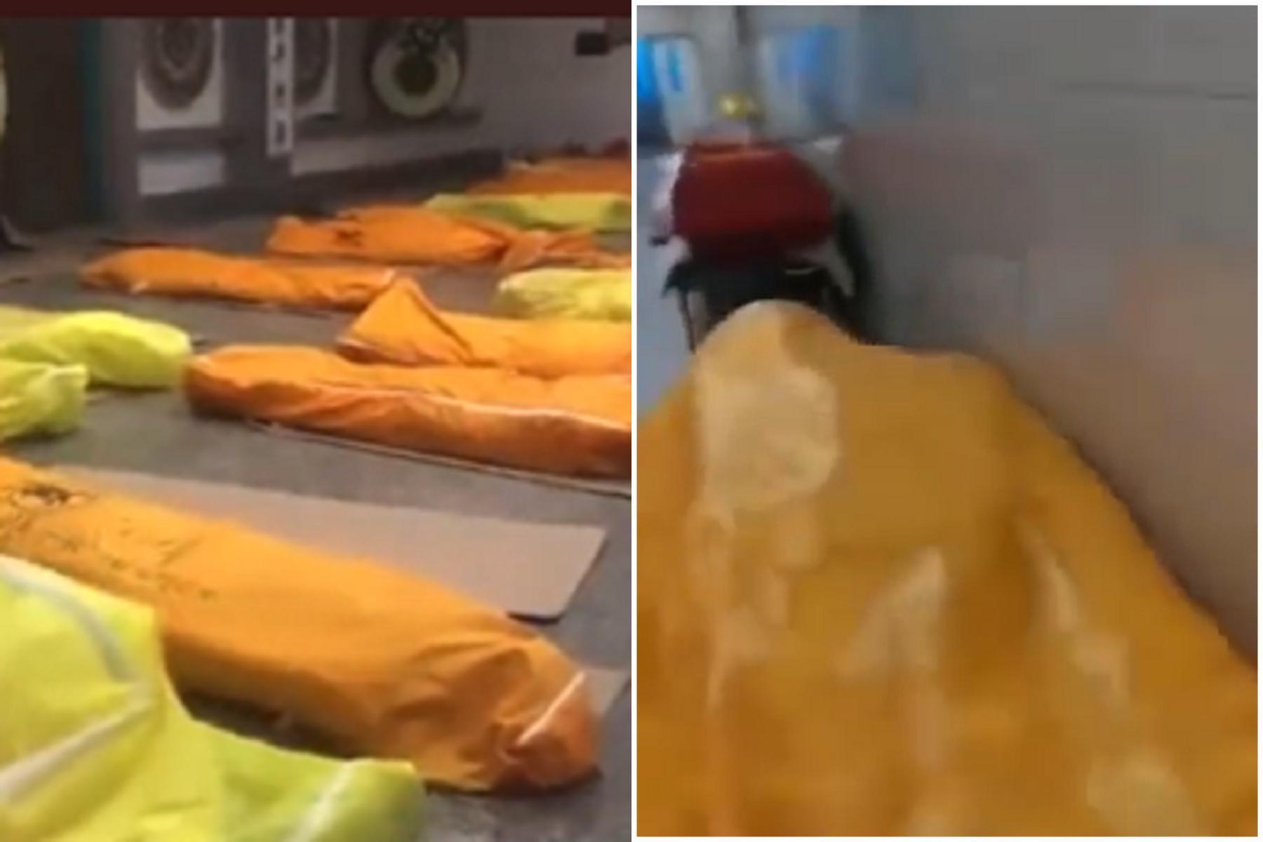 中國解封疫情狂爆發，屍袋遍地塞好塞滿！醫療崩潰藥品全空。（翻自推特）
