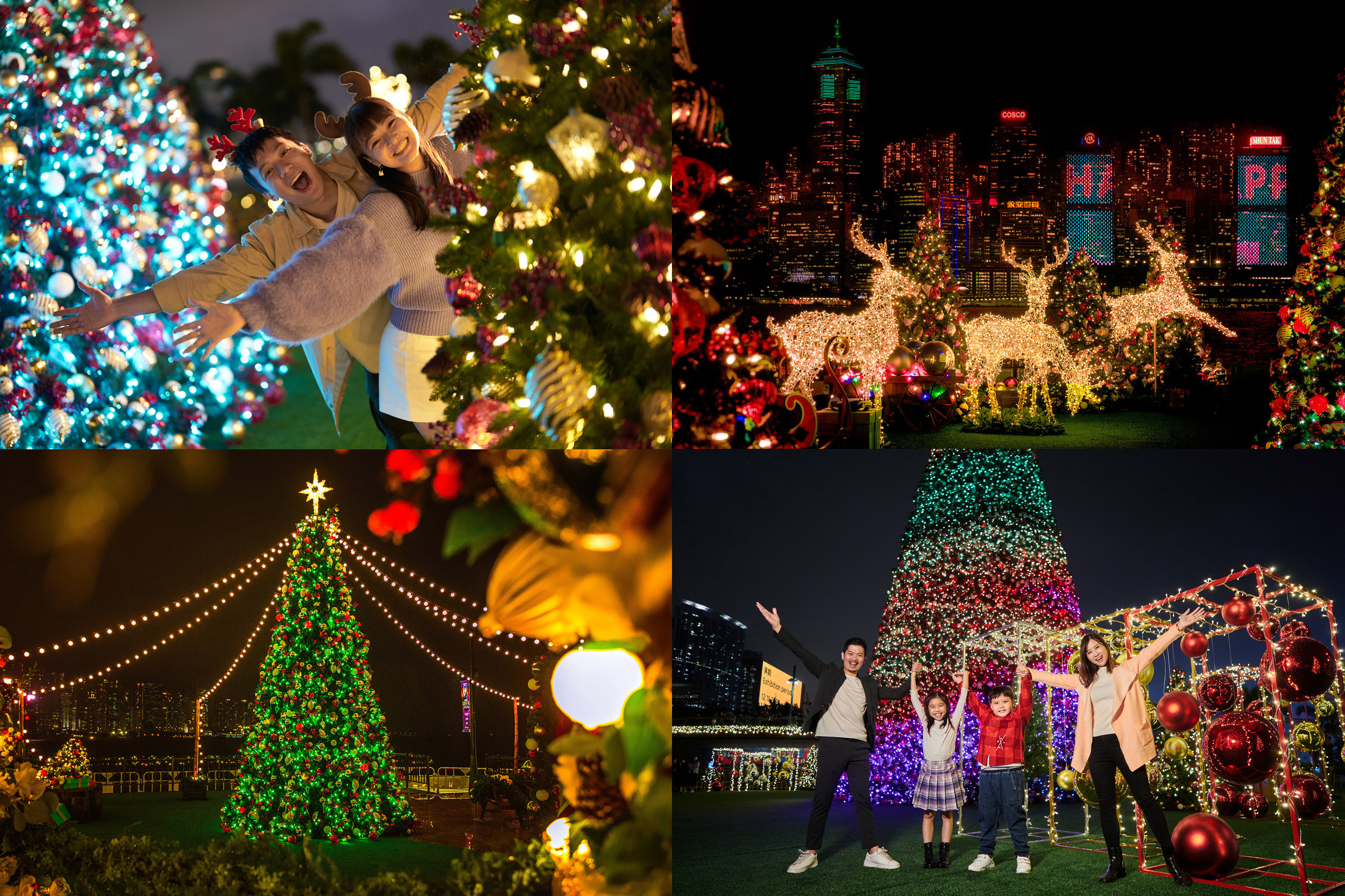 2022香港繽紛冬日巡禮已在香港各個角落閃亮登場，香港旅遊局特別嚴選5大耶誕打卡點，邀請遊客一起拍下最有耶誕氣氛的紀念照。（香港旅遊發展局提供）