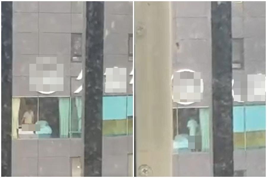 網路上瘋傳「台中活春宮」,在某臉書社團引來3千多人朝聖。(翻攝自網路)