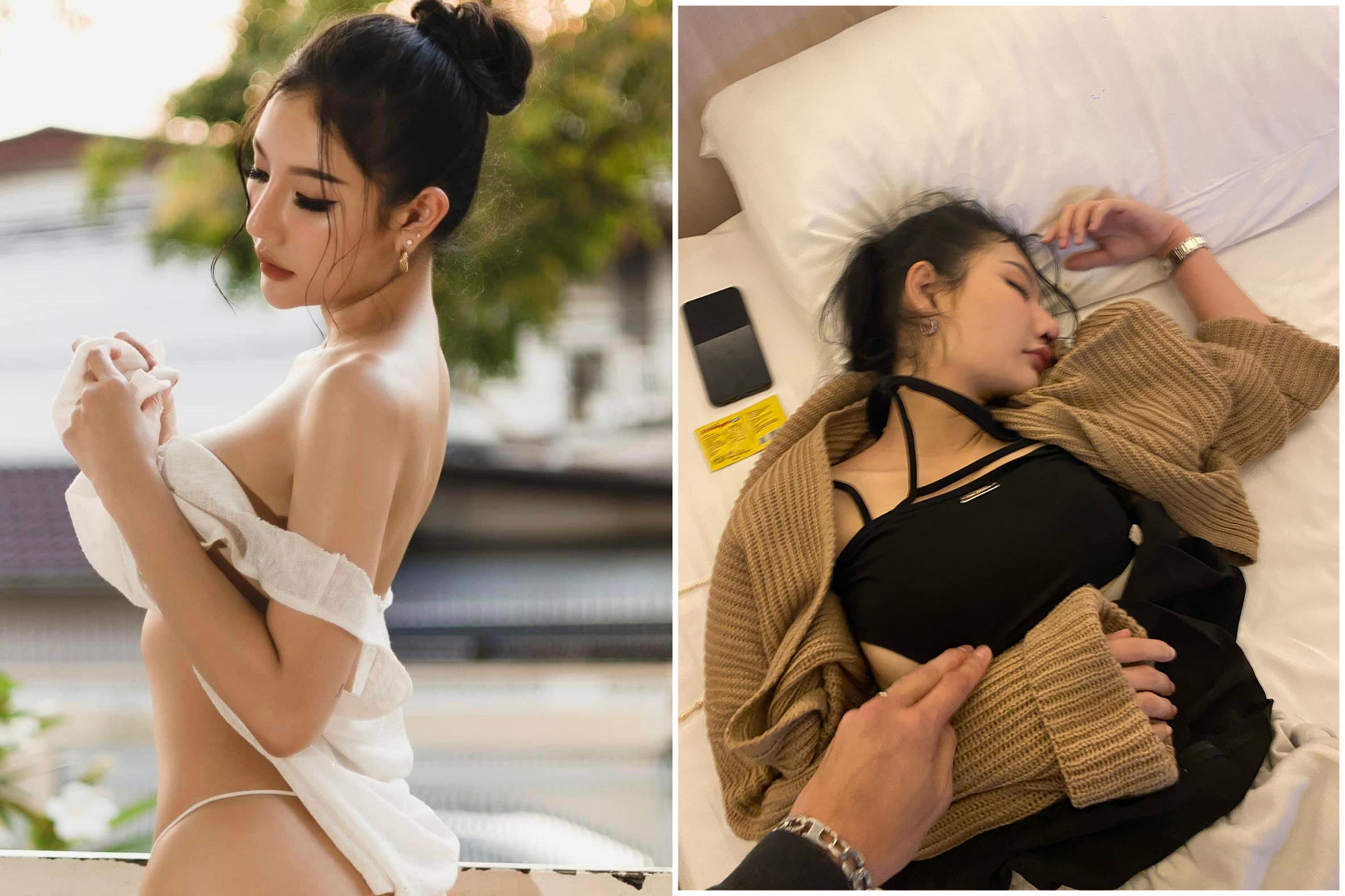 爆乳正妹慘被下藥全身「七孔流血」，沒被撿屍卻成喪屍太恐怖。（翻自臉書）