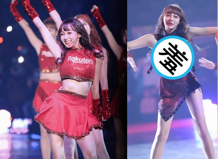 林襄在小巨蛋參與「啦啦隊女神Hot Show」表演。（翻攝IG@95_mizuki）