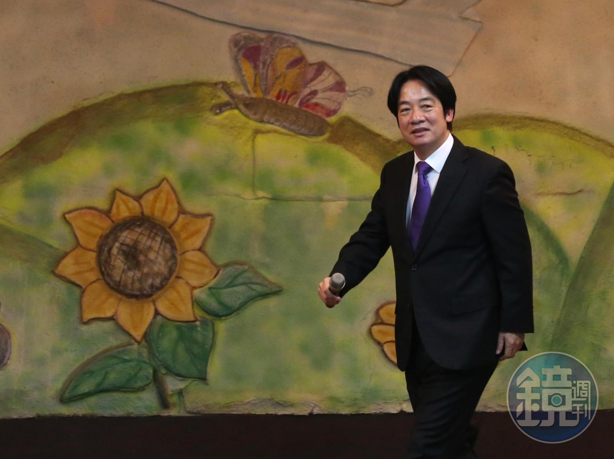 副總統賴清德參加民進黨主席補選,今晚在他的故鄉新北舉辦首場「向黨員報告」政見發表會。