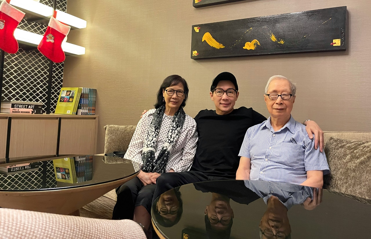 品冠飛回大馬一週陪伴心愛家人，感慨時光飛逝。（種子音樂提供）