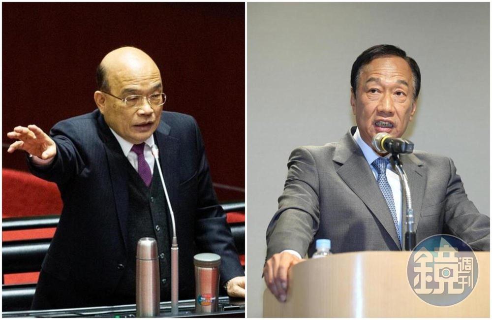 蘇貞昌認為郭台銘不宜罵別人「朽木」。（本刊資料照）