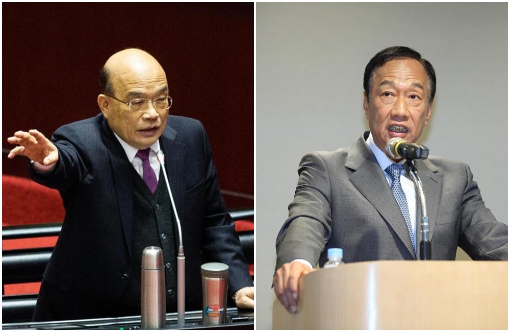 蘇貞昌認為郭台銘不宜罵別人「朽木」。（本刊資料照）