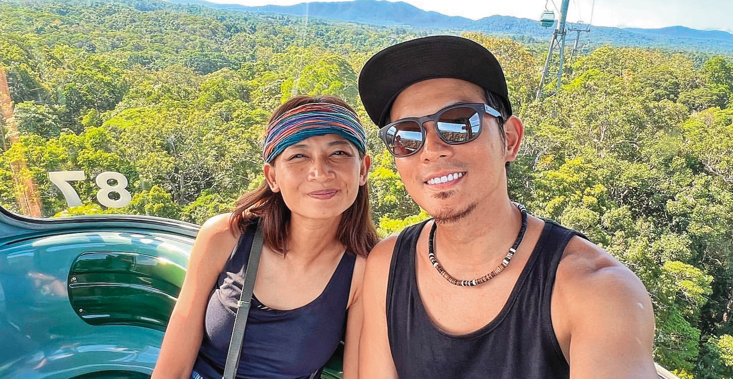 宥勝帶老婆到澳洲旅遊慶生，兩人上天下海又駕車一探荒漠，爽玩3週。（翻攝自宥勝IG1）