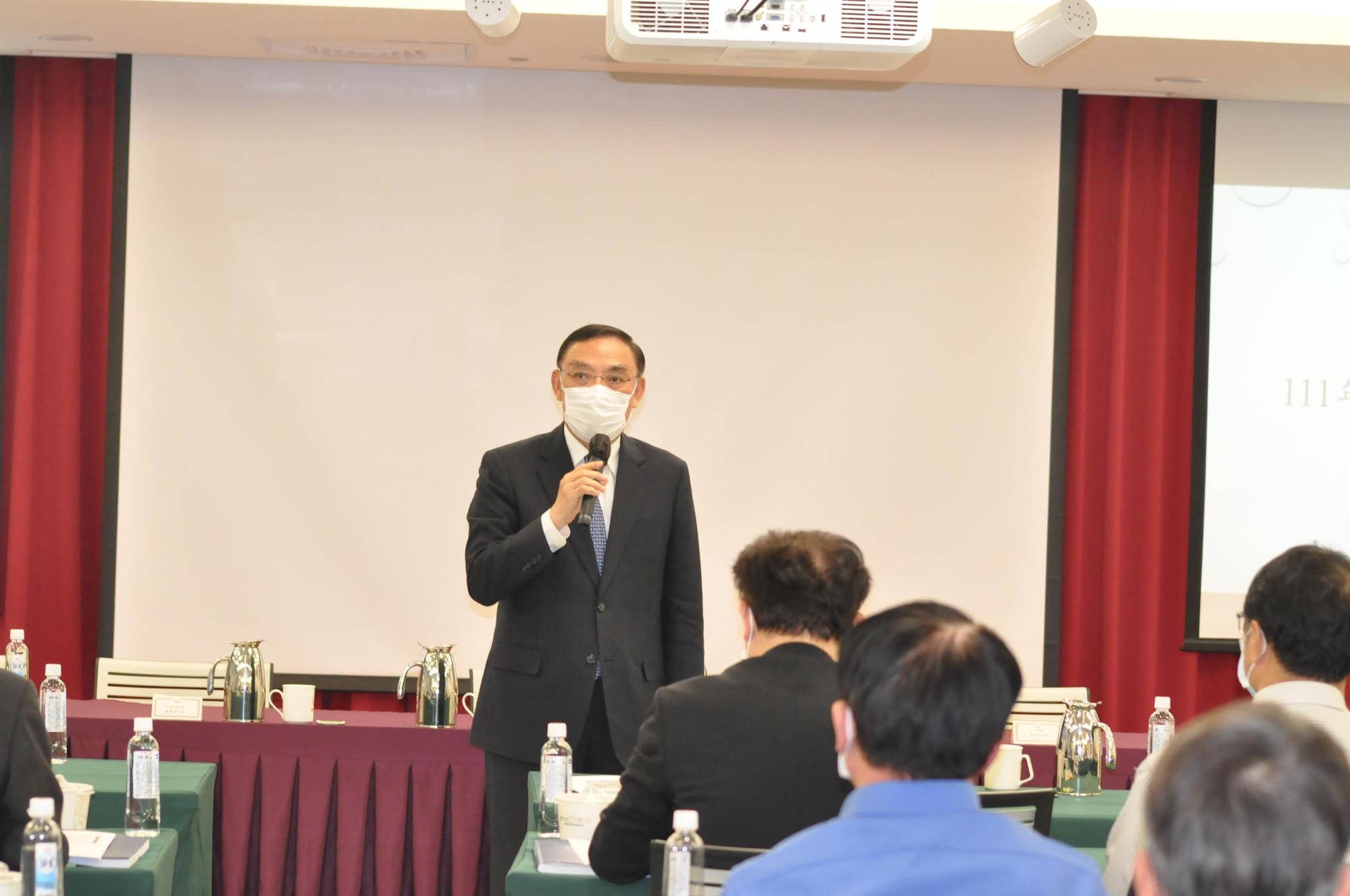 法務部長蔡清祥感謝各機關查賄辛勞，請各檢察機關掌握時效提出當選無效之訴。（最高檢提供）