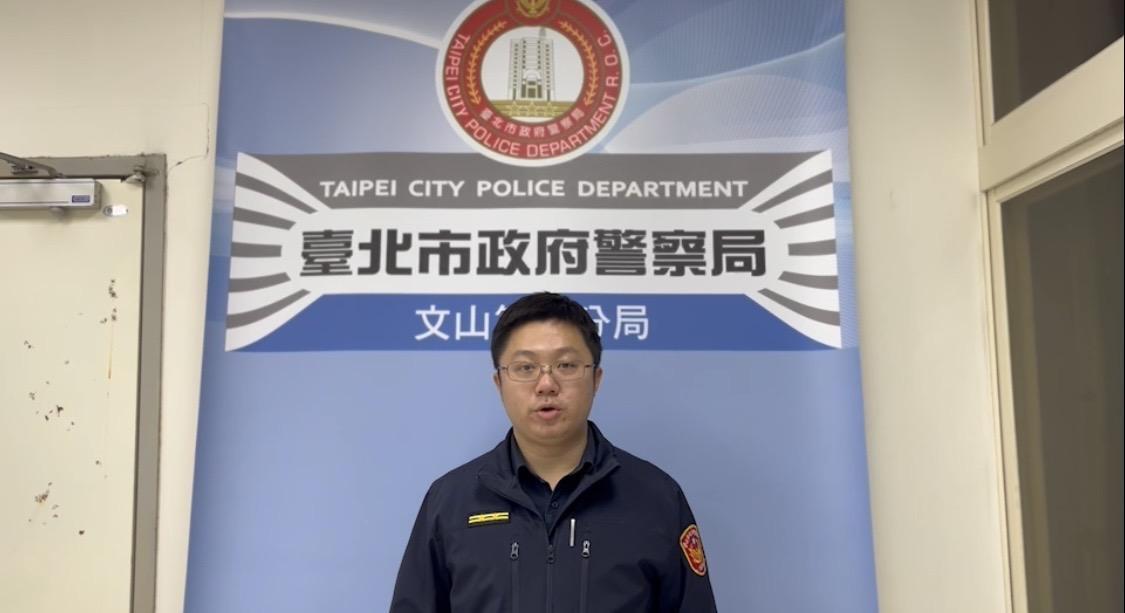 北市木新派出所長王乃強。（翻攝畫面）